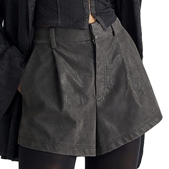 NWT Free People Vegan Suede Shorts - Picture 1 of 4